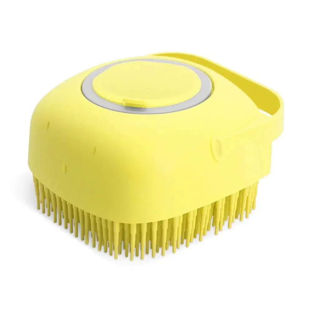 2-in-1 Pet Shampoo Dispenser & Massage Brush