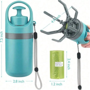 Portable Dog Pooper Scooper – No Touch One-Hand Pet Waste Pickup Tool