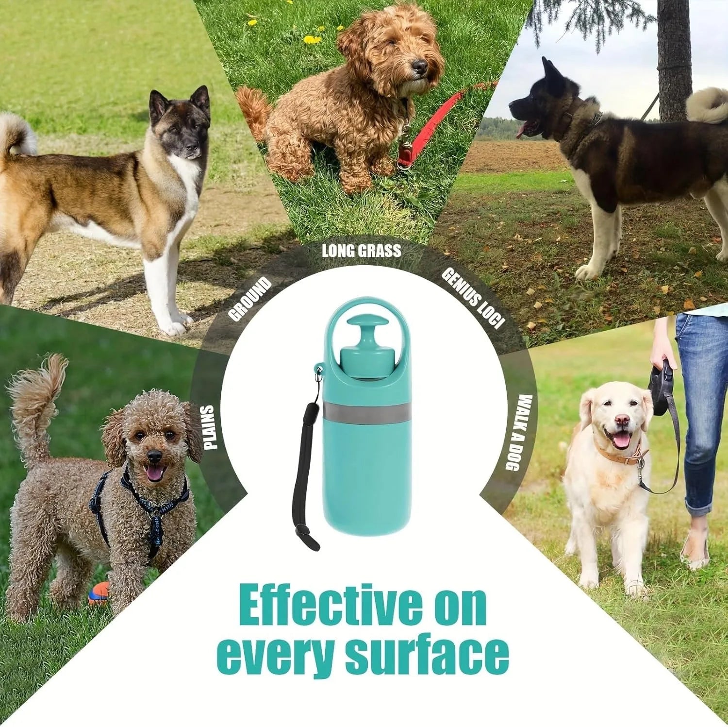 Portable Dog Pooper Scooper – No Touch One-Hand Pet Waste Pickup Tool