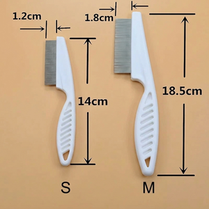 Stainless Steel Pet Flea Comb – Dog & Cat Hair Removal Grooming Brush