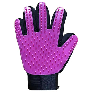 2-in-1 Pet Grooming Glove – Gentle Hair Removal & Massage Brush for Dogs & Cats