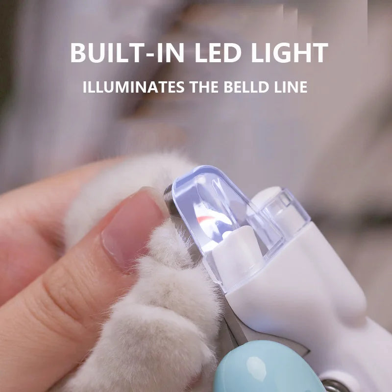 LED Pet Nail Clipper for Cats & Dogs