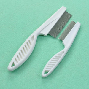 Stainless Steel Pet Flea Comb – Dog & Cat Hair Removal Grooming Brush