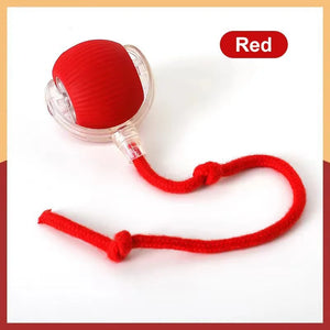 Rechargeable Smart Pet Interactive Automatic Rolling Ball Toy for Cats & Dogs with Simulated Tail - Durable Dog Toys