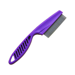 Stainless Steel Pet Flea Comb – Dog & Cat Hair Removal Grooming Brush