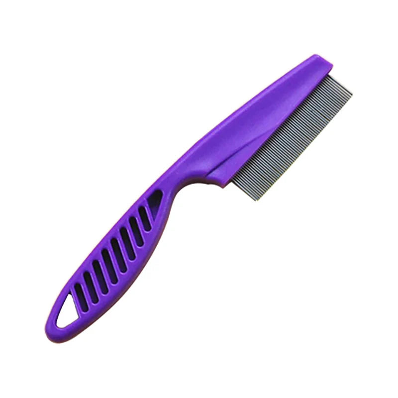Stainless Steel Pet Flea Comb – Dog & Cat Hair Removal Grooming Brush